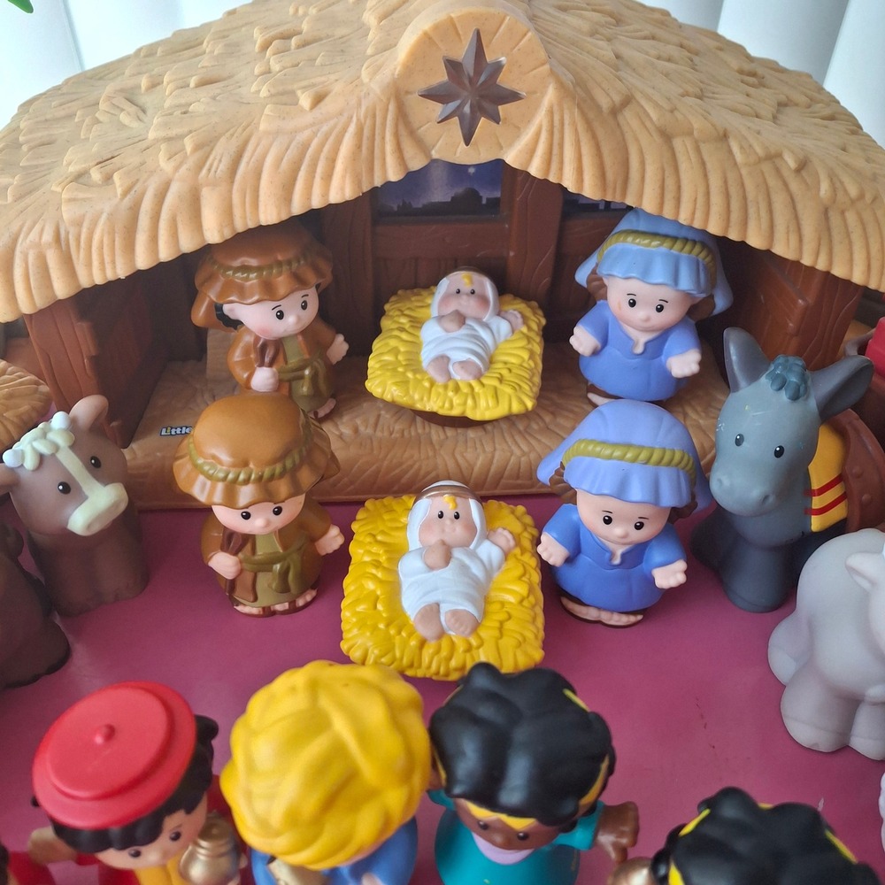 Fisher Price Little People Christmas Story Nativity Set x2 Light Sound Music - Picture 4 of 8